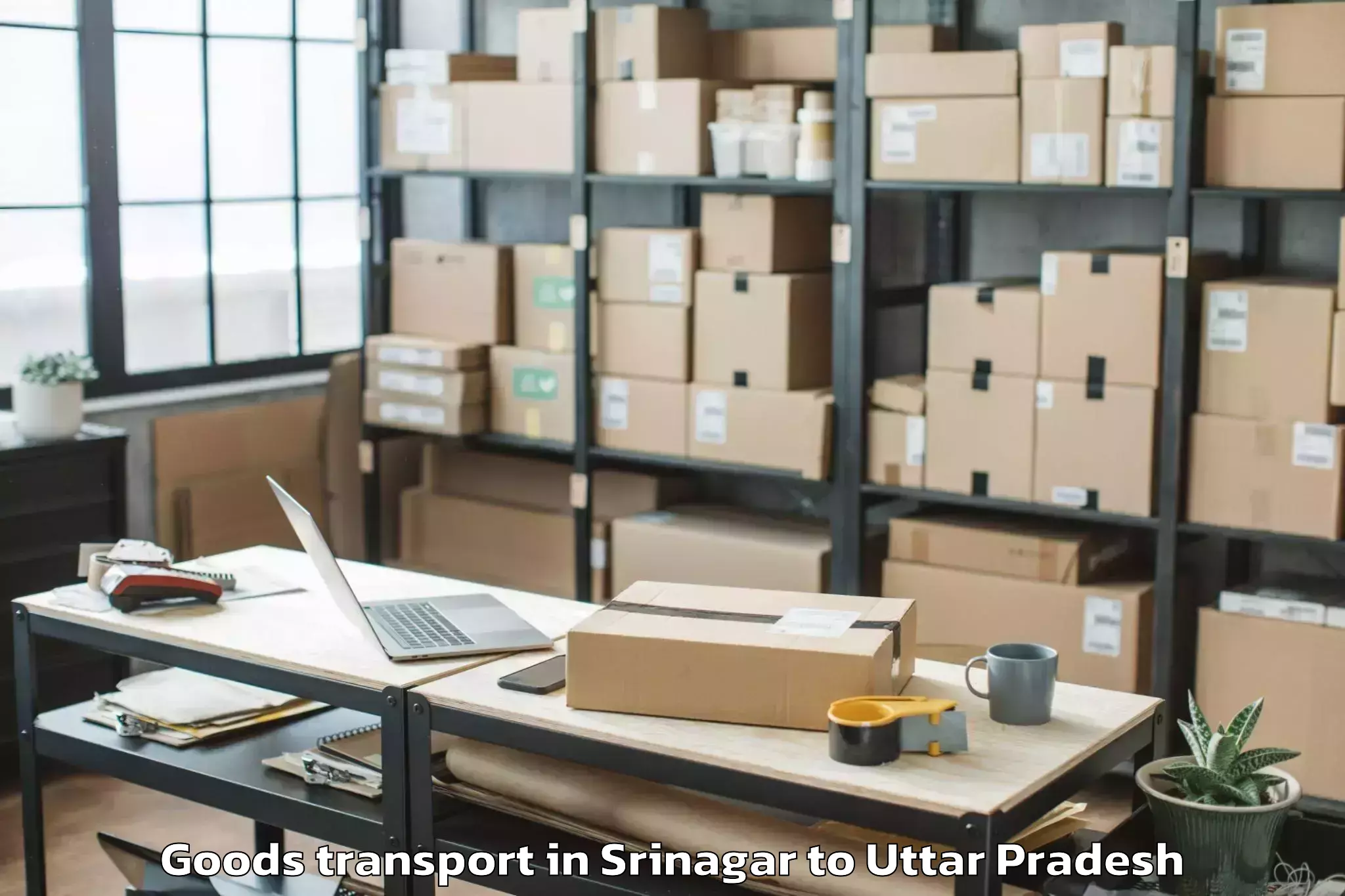 Book Srinagar to Nizamabad Azamgarh Goods Transport